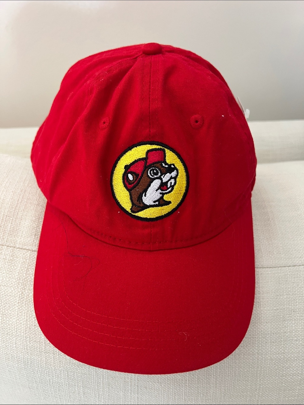 Buccee’s Red Logo Baseball Cap - Pet Accessory Hat 100% cotton